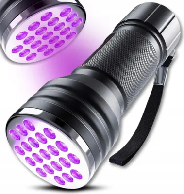 Image de Mini lampe UV 21 LED 395nm détecteur aluminium compacte