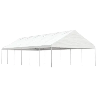Produktbild von "2026 Promotion" Pavillon mit Dach Weiß 13,38x5,88x3,75 m Polyethylen - Pavillons & Partyzelte CC9248