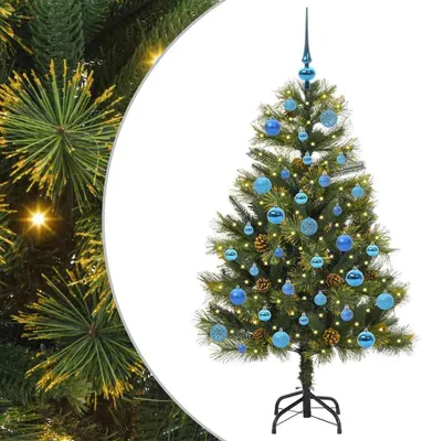 Imagen del producto de vidaXL Árbol de Navidad artificial plegable con piñas, 150 cm