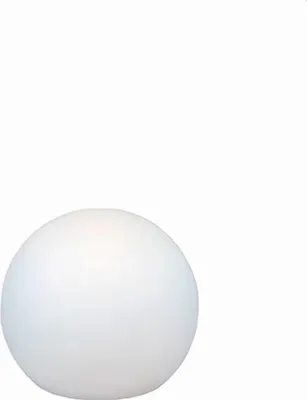 A white sphere on a white background.
