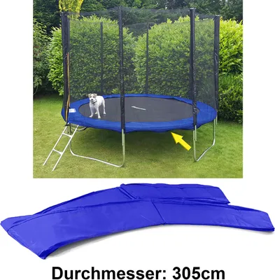 Produktbild von Sicherheits Schutz Rand Abdeckung für Trampolin Sprungfedern 305 CM Blau