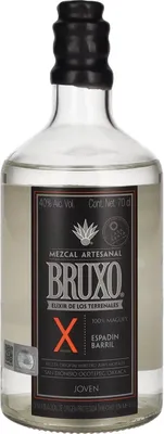 Image de Bruxo X Mezcal Artesanal De Los Terrenales 100% Maguey Espadín Barril 40% Vol. 0,7l
