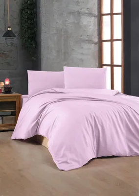 Produktbild von L'Essentiel Linge de Maison, Hochwertiges Ranforce Bettwäsche-Set (Doppelbett), 100% Baumwolle, 200 x 200 cm + 2 Kissenbezüge 80 x 80 cm, Lila, 117 gr/m² | Perfekt für stilvolle Schlafzimmer.