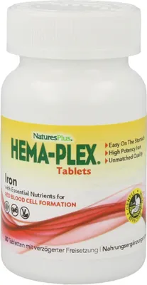Produktbild von Natures Plus Hema-Plex Iron-30 Tabletten