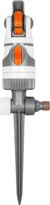 Produktbild von Bradas Kreisregner WHITE LINE 4 Funktionen mit Erdspieß grau/weiß/orange