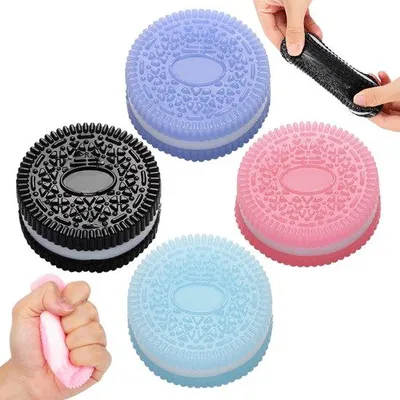 Image de Jouets anti-stress en silicone, jouets de décompression pour 2025, jouets souples pour soulager le stress, accessoire idéal pour le bureau pour lutter contre l'anxiété et le stress (lot de 4)