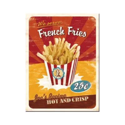 Produktbild von Nostalgic-Art - Magnet 6 x 8 cm - USA - French Fries