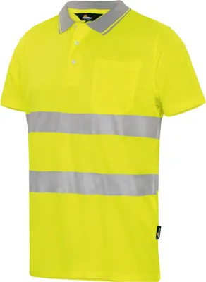 Produktbild von Triuso Vizwell Warnschutz-Poloshirt VWP1A Gr. L gelb