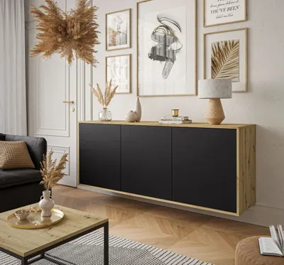 Obrázek produktu pro Komoda SANAYI Artisan Oak/ Black