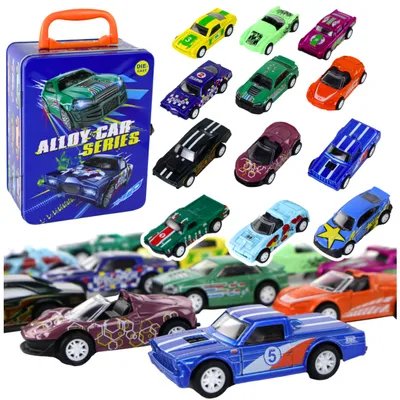 Productafbeelding van Frictie-aangedreven voertuigset 12 Ele Metal 1:64