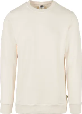 Produktbild von Urban Classics TB3824 | Organic Basic Crew Herrenpuli - Farbe: whitesand - Größe: XXL