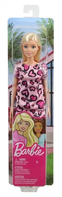 Produktbild von Lalka Barbie Doll Sukienka w serduszka różowa