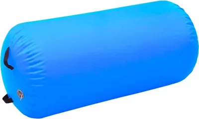 Zdjęcie produktu dla vidaXL Nadmuchiwany wałek gimnastyczny z pompką 120x75 cm PVC niebieski