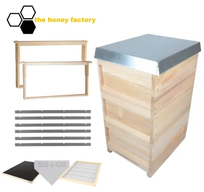 Produktbild von Bienenbeute DNM 12 Liebig MEGASET "DIE TRADITIONELLE" (BAUSATZ) - Rähmchen Absperrgitter