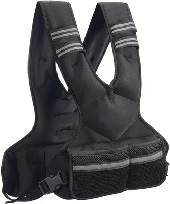 Imagen del producto de Chaleco de peso, de 5 a 9 kg. Incluye 6 pesas de hierro y bandas reflectantes. Ideal para entrenamiento de fuerza y running