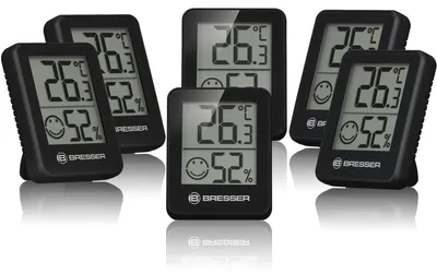 Produktbild von BRESSER ClimaTemp Thermo-Hygrometer 6er-Set