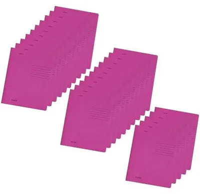 Immagine prodotto di Raccoglitore a fogli mobili Falken A4 in cartone "rosa" (1 confezione da 25)