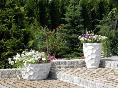 Produktbild von Blumenkübel Pflanz Kübel Dekoration Figur Blumentöpfe Garten Vasen Gefäss 204069