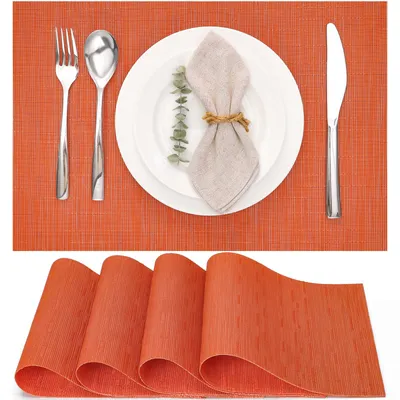 Productafbeelding van Tafelsets - Afwasbaar en antislip - Onderzetters voor de eettafel - Set van 4, 45x30 cm