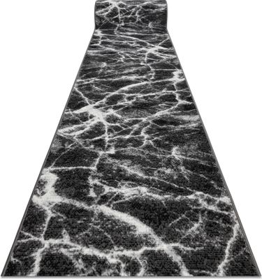 Behúň BCF MORAD Marmur Mramor antracitová / čierna 90 cm Černá 90x320 cm