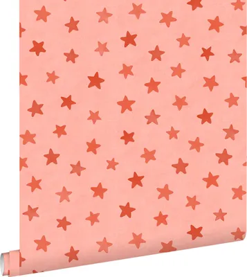 Produktbild von ESTAhome Tapete kleine Sterne Rosa und Rot 50 x 900 cm