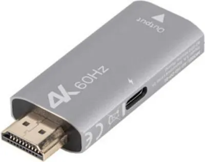 Immagine prodotto di Lanberg AD-HD-DP-01 LANBERG HDMI(M)->Displayport(F) Adapter 4K grau