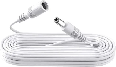 Imagen del producto de Cable de extensión de 3 metros para corriente continua (DC) - Adaptador de alimentación de 12 V DC - Cable de extensión de 5,5 mm x 2,1 mm