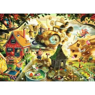 Zdjęcie produktu dla Ravensburger Look Out Little Pigs!, 1000 szt., Wróżka, 14 lat(a)
