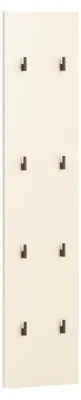 Image de Panneau au crochet Lovend, beige crème, 24,5 x 2,6 x 109 cm