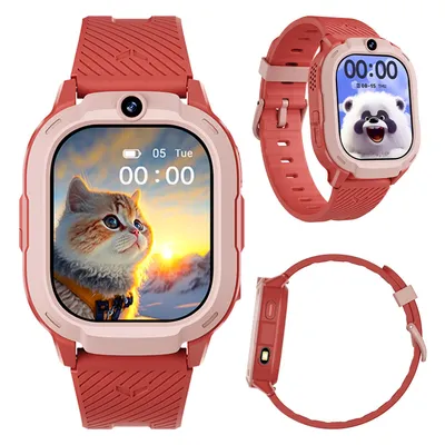 Image de Montre connectée pour enfants KIKIDO avec GPS et appels vidéo 5G, 2 Go de RAM + 16 Go de ROM, LBS + Wi-Fi + GPS, pour filles et garçons, couleur orange