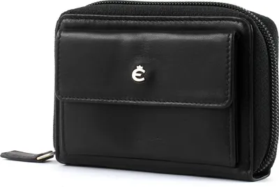 Zdjęcie produktu dla Skórzany portfel Esquire Harry RFID Zip Around Wallet Black czarny