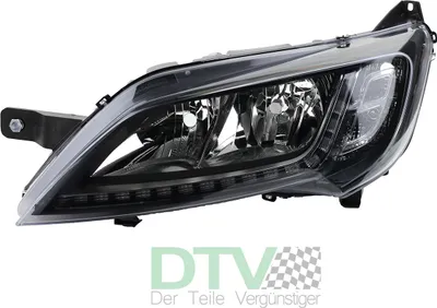 Produktbild von Johns, Scheinwerfer passend für Fiat Ducato 250 schwarze m. LED Tagfahrlicht + Leuchtm. 1612041480 1375102080 1392607080 1394433080 1631998880 1612040