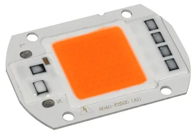 Immagine prodotto di 1 lampada da 50 Watt a LED COB a spettro completo, luce bianca calda, per la coltivazione, per giardino e piante idroponiche
