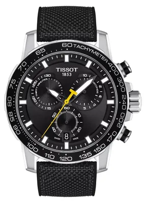 Obrázok produktu pre Pánske hodinky Tissot Supersport Chrono, priemer 45,5 mm, model 125.617.17.051.02, čierna farba