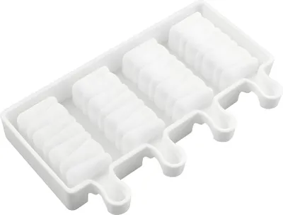 Obrázek produktu pro Silikonová forma na lízátka se vzorem, 4dílná forma, 19,6 x 11,5 x 2,4 cm, 105 g