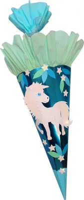 Produktbild von Schultüte Bastelset Glitzer Einhorn von Prell