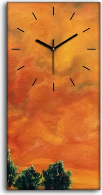 Produktbild von Dekor Leinwand Uhr Wandbilder Geräuschlos Kunstdruck 30x60 Malerei - schwarze Hände