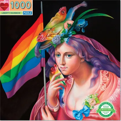 Image de EEBOO Puzzle Arc-en-ciel de la liberté 1000 pièces