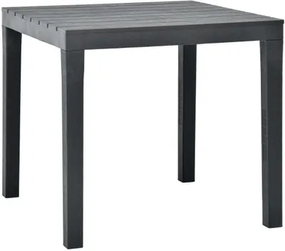 Produktbild von Gartentisch Anthrazit 78x78x72 cm Kunststoff