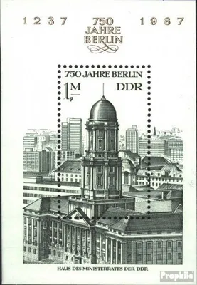Produktbild von Briefmarken DDR 1986 Mi Block84 (kompl.Ausgabe) postfrisch 750 Jahre Berlin (I) / Bl.84