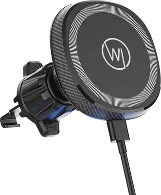 Produktbild von Wicked Chili 15W Autohalterung mit Ladefunktion, kompatibel mit MagSafe iPhone 15, 14, 13, 12 (Pro, Max, Plus, Mini) Wireless KFZ Ladegerät, Handyhalterung, Lüftungsgitter Auto Halterung