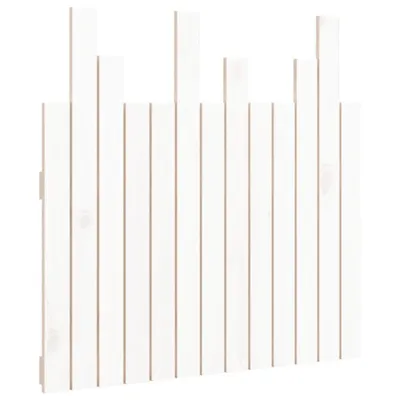 Produktbild von Wand-Kopfteil Weiß 82,5x3x80 cm Massivholz Kiefer