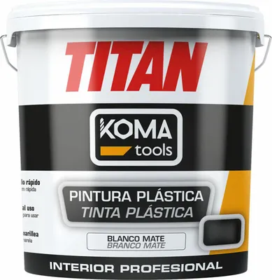 Produktbild von Koma Werkzeuge Kunststofffarbe Titan Weiß  5 kg - Brand EAN: 8425998253009