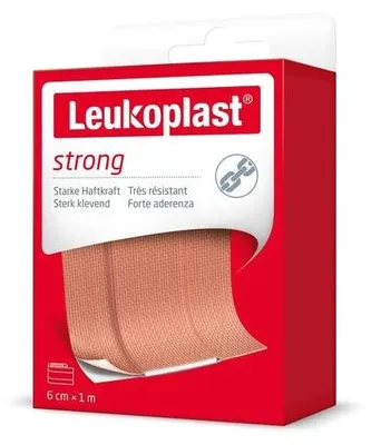 Produktbild von Leukoplast strong, Wundschnellverband, 1,9 cm x 5,6 cm | 1 Faltschachtel