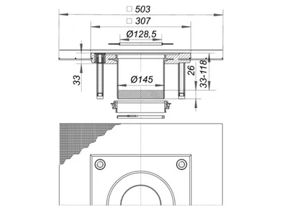 Produktbild von Dallmer Aufstockelement CeraDrain S 15