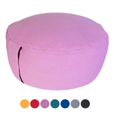 Produktbild von Yogakissen Meditationskissen Sitzkissen Lotus rund Bezug orchidee