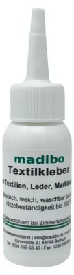 Produktbild von Madibo 40g Textilkleber für Stoffe & Textilien - Schnell trocknend & stark haftend