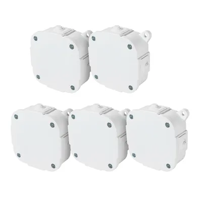 Obrázok produktu pre 5x rozvodná krabica na povrch 88x88x40mm IP44 400V so svorkovnicou biela VP-74 EDO777935 EDO Technic