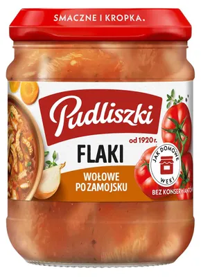 Zdjęcie produktu dla Pudliszki Flaki wołowe po zamojsku 450g