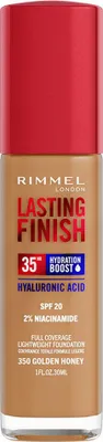 Produktbild von Base de Maquillaje Cremosa Rimmel London Lasting Finish Nº 350 Golden Honey Spf 20 30 ml
